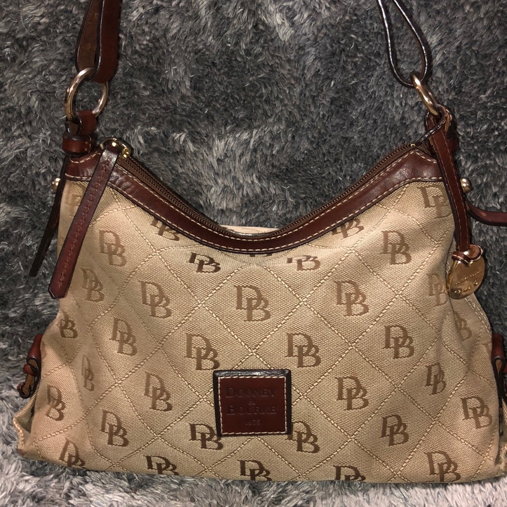 DOONEY & BOURKE VINTAGE CANVAS SHOULDER BAG